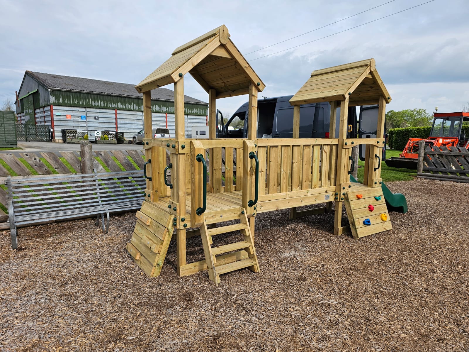 Double Toddler climbing frame