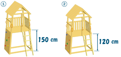 Blue Rabbit Belvedere climbing frame / play tower