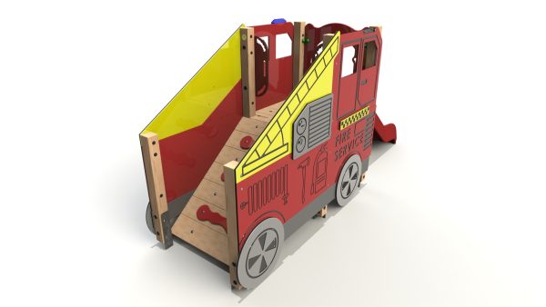 Fire-Engine-Slide climbing frame