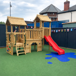 Active Wye Towers infant climbing frame. Installed.