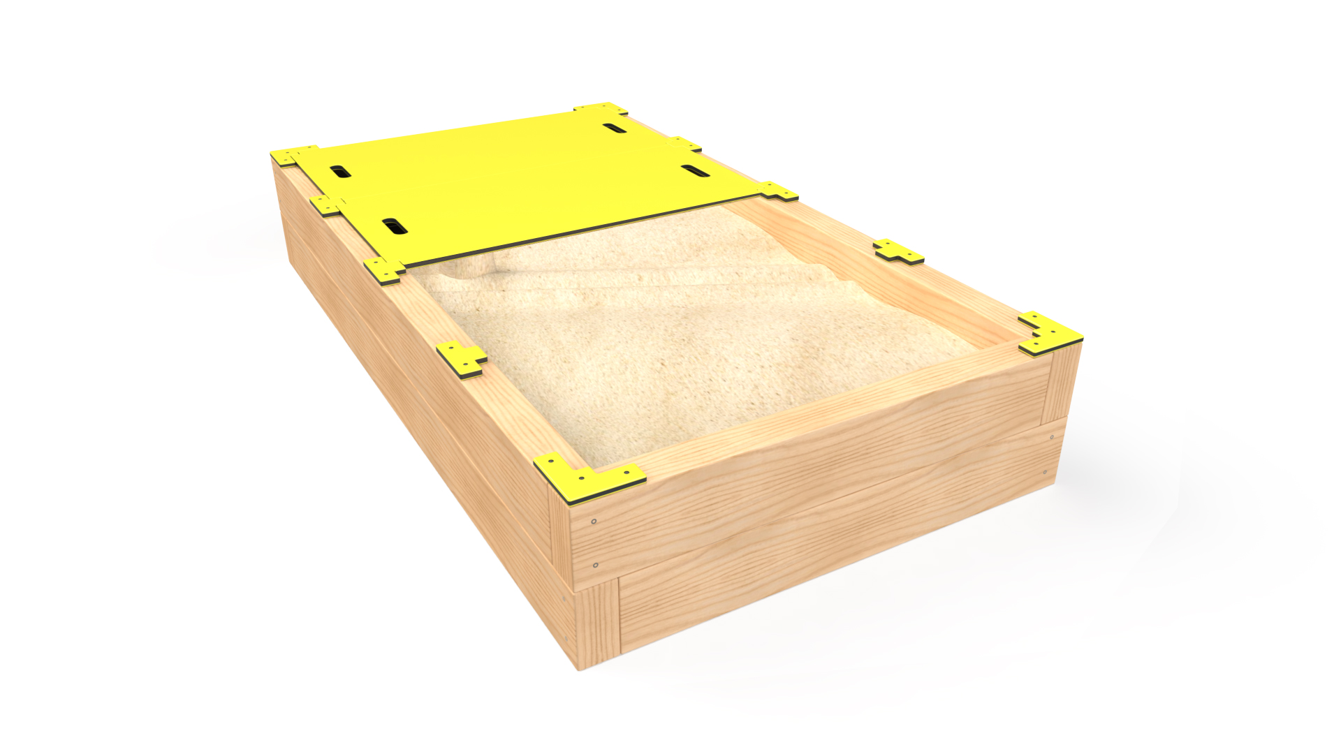 Large sleeper sandpit with lid