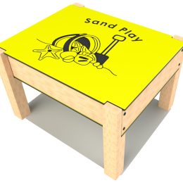 Sand play table with lid